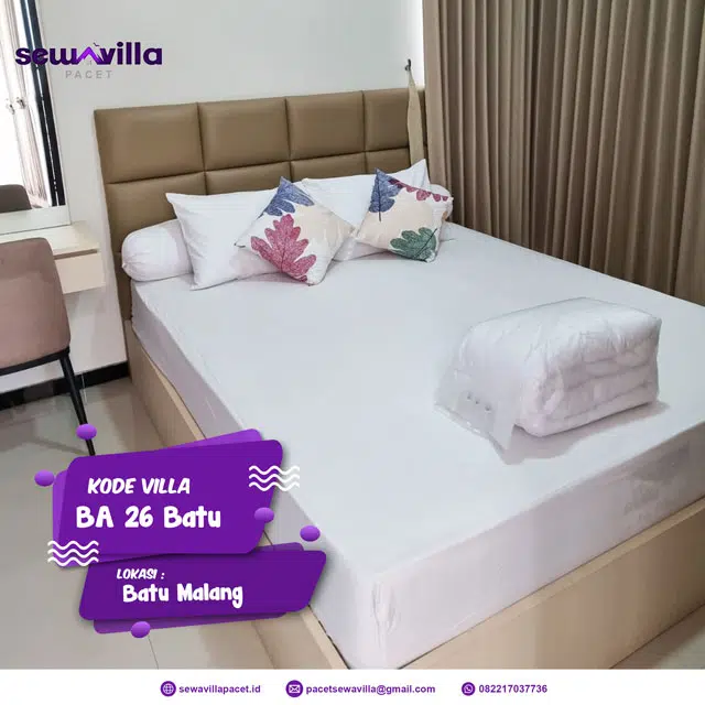 villa batu malang kode ba26 memiliki fasilitas yang cukuplengkap dengan kebersihan yang sangat terjaga